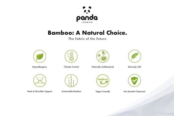 An image for Panda® Bamboo Hybrid Memory Foam Pillow
