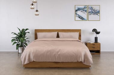 An image for Panda® 100% Bamboo Bedding Set - Vintage Pink