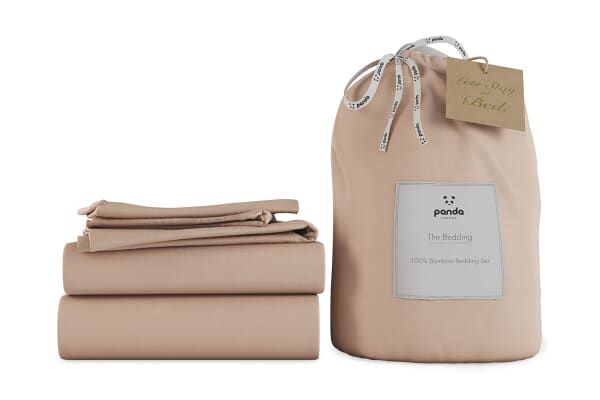 An image for Panda® 100% Bamboo Bedding Set - Vintage Pink