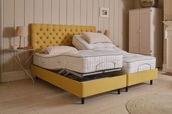 A product image for the Sleepeezee InMotion 1000 Pocket Natural Adjustable Mattress