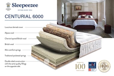 An image for Sleepeezee Centurial 02 Pocket 6000 Natural Mattress