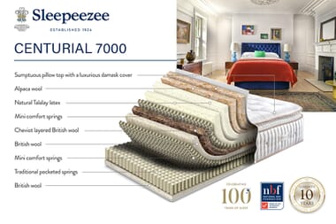 An image for Sleepeezee Centurial 03 Pocket 7000 Natural Mattress