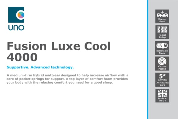 An image for UNO® Fusion Luxe Cool 4000 Mattress