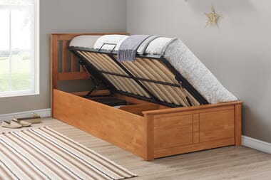 An image for Oliver Wooden Kids Ottoman Bed