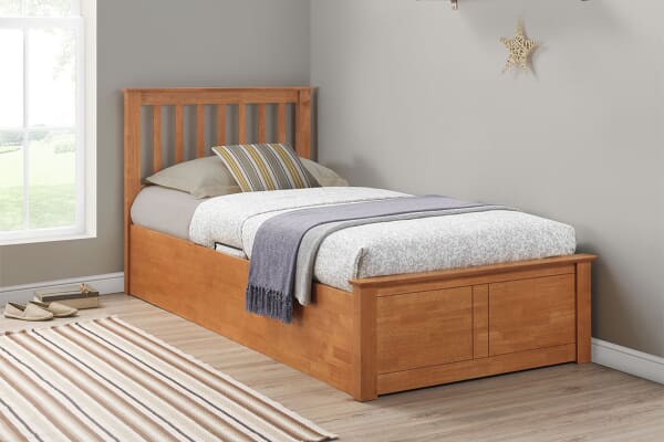 An image for Oliver Wooden Kids Ottoman Bed