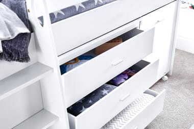 An image for Emily Mid Sleeper Kids Storage Bed