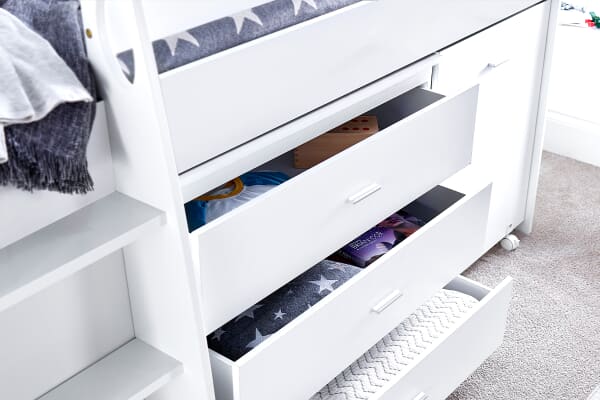 An image for Emily Mid Sleeper Kids Storage Bed