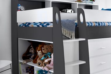 An image for Emily Mid Sleeper Kids Storage Bed