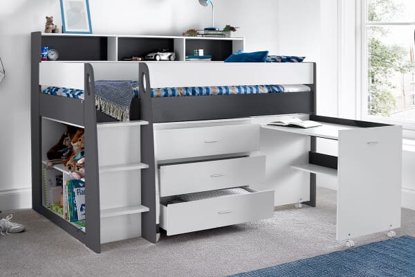 An image for Emily Mid Sleeper Storage Bed