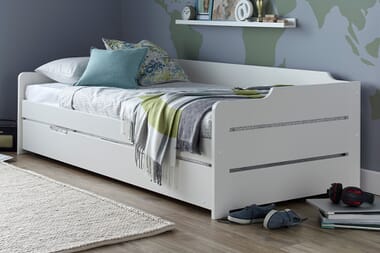 An image for Layla White Guest Bed With Trundle