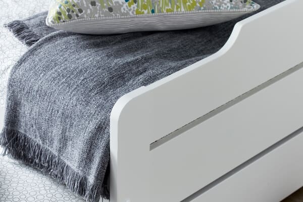 An image for Layla White Guest Bed With Trundle