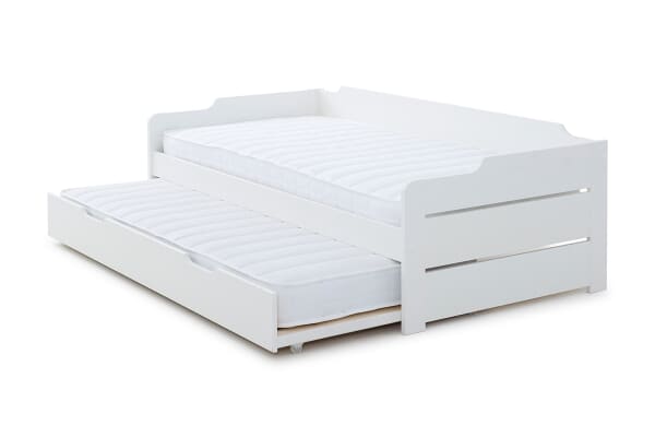 An image for Layla White Guest Bed With Trundle