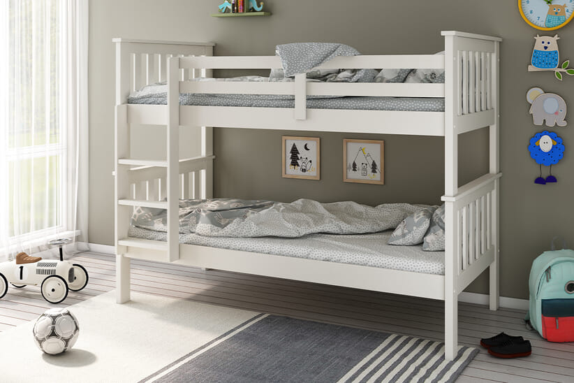 An image for Olivia Wooden Kids Bunk Bed
