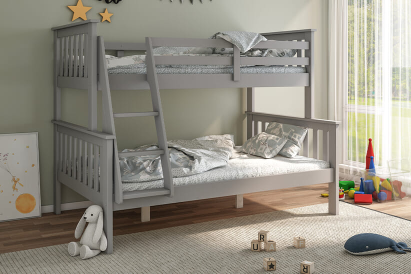 An image for Leo Triple Sleeper Kids Bunk Bed