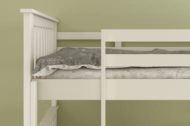 An image for Bella White Quadruple Bunk Bed