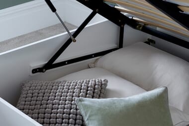 An image for Madison White Ottoman Bed