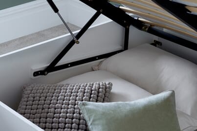 An image for Madison White Ottoman Bed