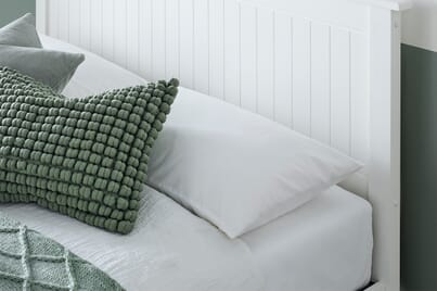 An image for Madison White Ottoman Bed