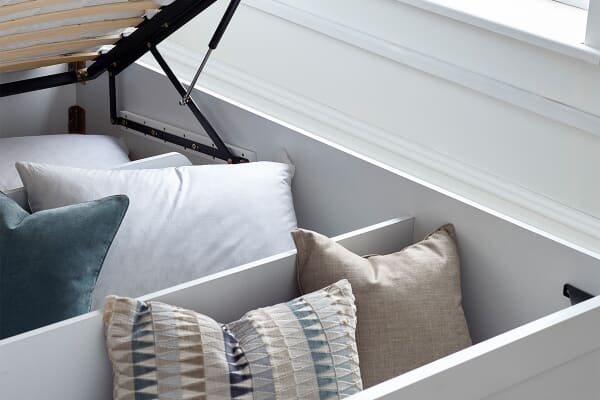 An image for Ariana White Ottoman Storage Bed