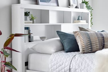 An image for Ariana White Ottoman Storage Bed