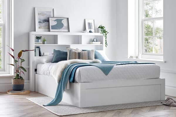 An image for Ariana White Ottoman Storage Bed