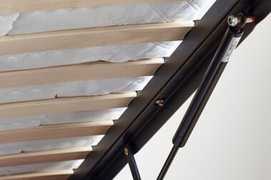 An image for Isabella Velvet Ottoman Bed