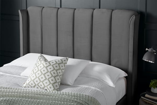 An image for Eleanor Velvet Ottoman Bed