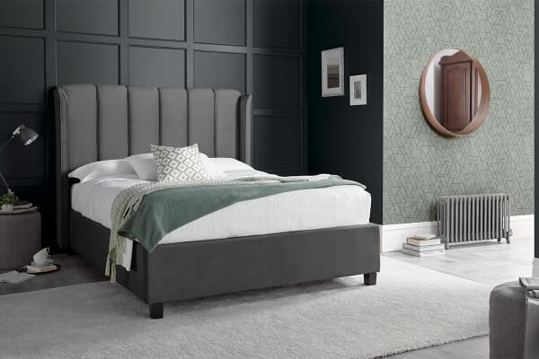 An image for Eleanor Velvet Ottoman Bed