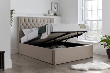 An image for Elijah Upholstered Ottoman Bed