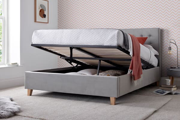 An image for Abigail Upholstered Ottoman Bed