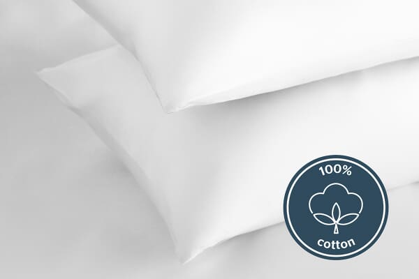An image for Silentnight Pure Cotton Pillowcase Pair - White