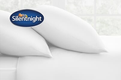 An image for Silentnight Pure Cotton Pillowcase Pair - White