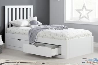 A product image for the Appleby Wooden Kids Storage Bed