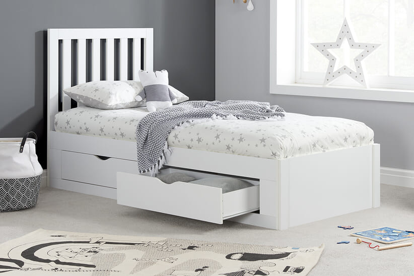 An image for Appleby Wooden Kids Storage Bed