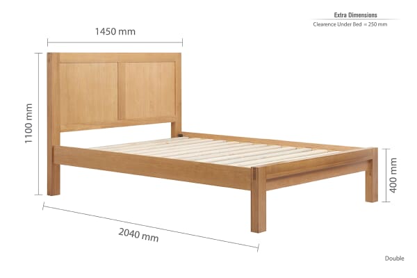 An image for Birlea Bellevue Solid Oak Bed
