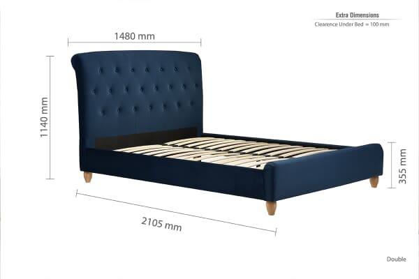 An image for Birlea Brompton Midnight Blue Bed