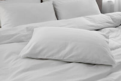 An image for Bellissimo White Goose Down Surround Pillow