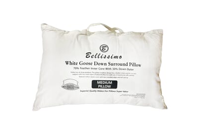 An image for Bellissimo White Goose Down Surround Pillow