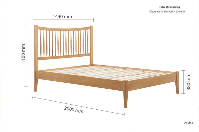 An image for Berwick Solid Oak Bed