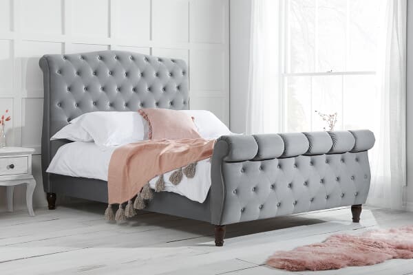 An image for Birlea Colorado Grey Fabric Bed