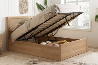 A product image for the Croxley Rattan Ottoman Bed