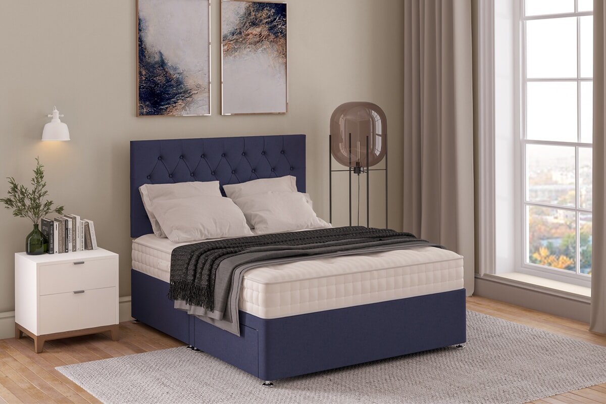 Hypnos Cotton Comfort Mattress + Premium Divan Bed An image for Hypnos Cotton Comfort Mattress + Premium Divan Bed