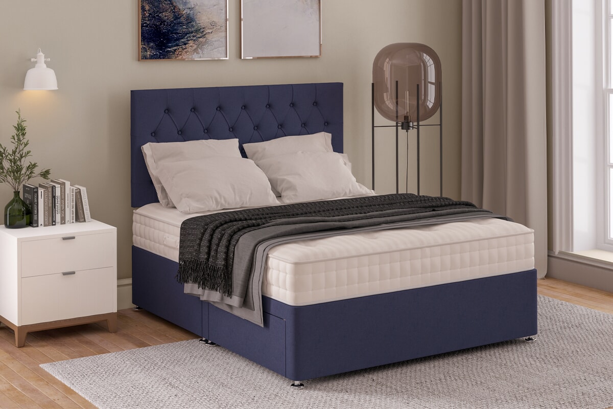 Hypnos Cotton Comfort Mattress + Premium Divan Bed An image for Hypnos Cotton Comfort Mattress + Premium Divan Bed