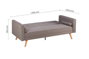 An image for Birlea Ethan Grey Large Sofa Bed