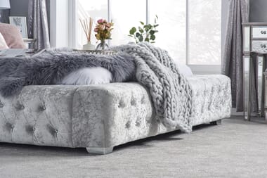 An image for Birlea Grande Crushed Velvet Fabric Bed