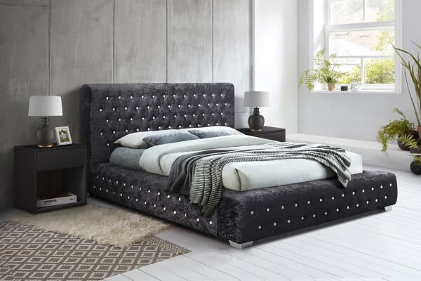 An image for Birlea Grande Crushed Velvet Fabric Bed