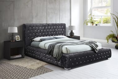 An image for Birlea Grande Crushed Velvet Fabric Bed