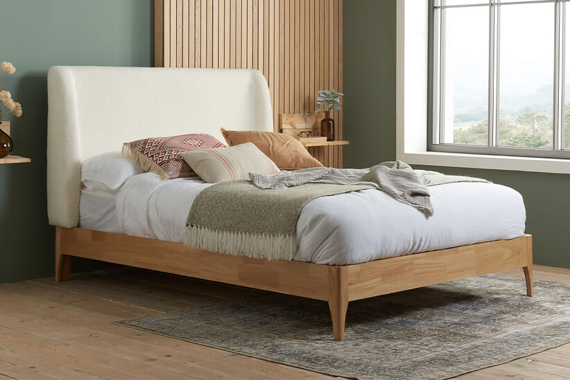 An image for Birlea Halfden Fabric Boucle Bed