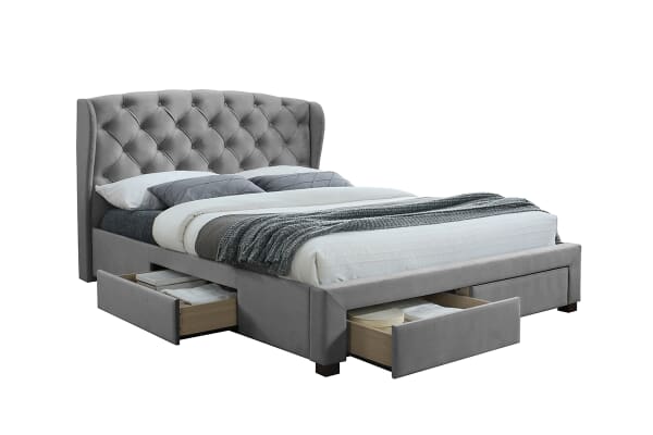 An image for Birlea Hope Grey Velvet Storage Bed