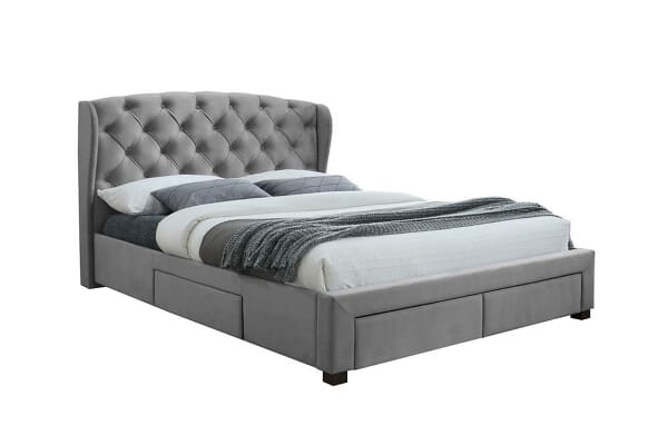 An image for Birlea Hope Grey Velvet Storage Bed
